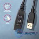 ADR-220 USB 2.0 A-M -> A-F aktywny kabel przedłużacz/wzmacniacz 20m