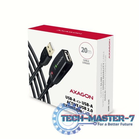 ADR-220 USB 2.0 A-M -> A-F aktywny kabel przedłużacz/wzmacniacz 20m ADR-220 USB 2.0 A-M -> A-F aktywny kabel przedłużacz/wzmacniacz 20m