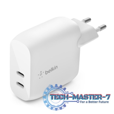Dwuportowa ładowarka BoostCharge 40W Dual 20W USB-C PD biała