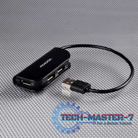 Hub HUE-X4B 4-portowy USB 2.0 kabel 20cm Czarny Hub HUE-X4B 4-portowy USB 2.0 kabel 20cm Czarny