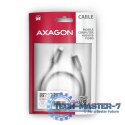 BUCM2-CM25AB Kabel USB-C - USB-C, 2.5m 5A charging, ALU, 240W PD, oplot, USB2.0, czarny