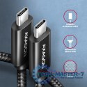 BUCM2-CM30AB Kabel USB-C - USB-C, 3.0m 5A charging, ALU, 240W PD, oplot, USB2.0, czarny