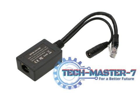 Inwerter PoE 1 portowy wejście 1x1000Mb/s RJ45/Jack 10-24V, wyjście 24V