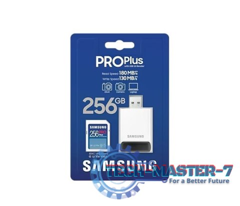 Karta pamięci SD PRO Plus MB-SD256SB/WW 256GB + czytnik Karta pamięci SD PRO Plus MB-SD256SB/WW 256GB + czytnik