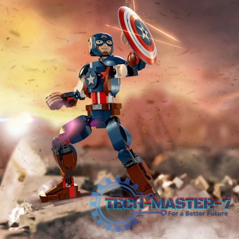 Klocki Super Heroes 76258 Marvel Figurka Kapitana Ameryki do zbudowania Klocki Super Heroes 76258 Marvel Figurka Kapitana Ameryki do zbudowania