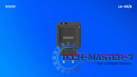 Ładowarka sieciowa 30W Quick Charge, Power Delivery 3.0, LA-06/B Ładowarka sieciowa 30W Quick Charge, Power Delivery 3.0, LA-06/B