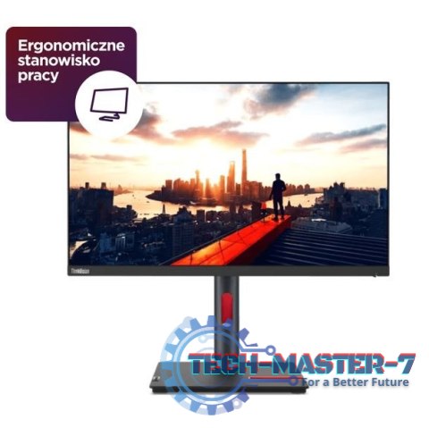 Monitor 23.8 cali ThinkVision P24h-30 WLED LCD 63B3GAT6EU