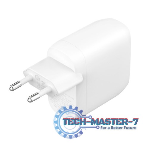 Ładowarka podwójna 30W USB-C, Power Delivery 60W biała