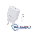Ładowarka sieciowa 25W GaN USB-C + kabel USB-C, biała