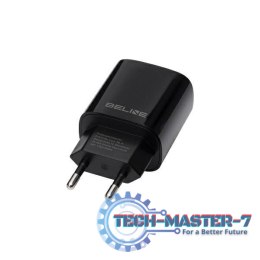 Ładowarka sieciowa 30W GaN USB-C + USB-A, czarna