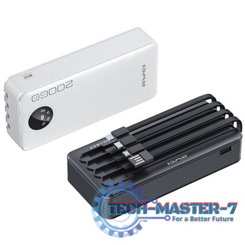 Powerbank 20000mAh P134K komplet kabli Powerbank 20000mAh P134K komplet kabli