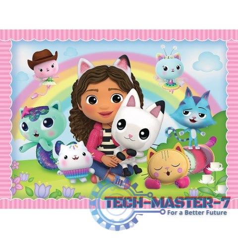 Puzzle 2w1 memos Gabi z kocim przyjacielem Gabbys Dollhouse Puzzle 2w1 memos Gabi z kocim przyjacielem Gabbys Dollhouse