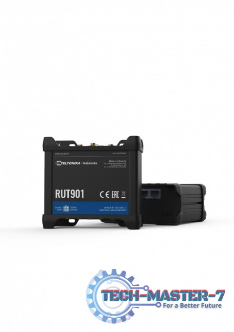 Router LTE RUT901 (Cat 4), 3G, 2G, 2xSIM, 4xRJ45, WiFi Router LTE RUT901 (Cat 4), 3G, 2G, 2xSIM, 4xRJ45, WiFi
