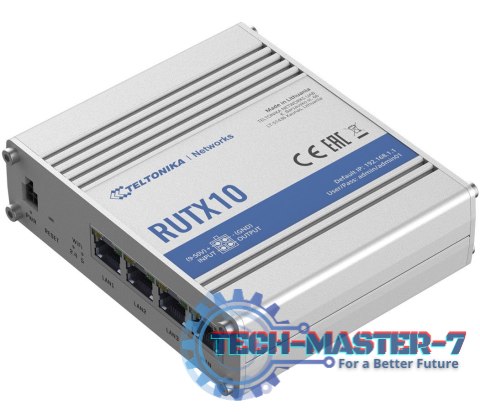 Router RUTX10 3xLAN, 1xWAN, BLE, WI-FI