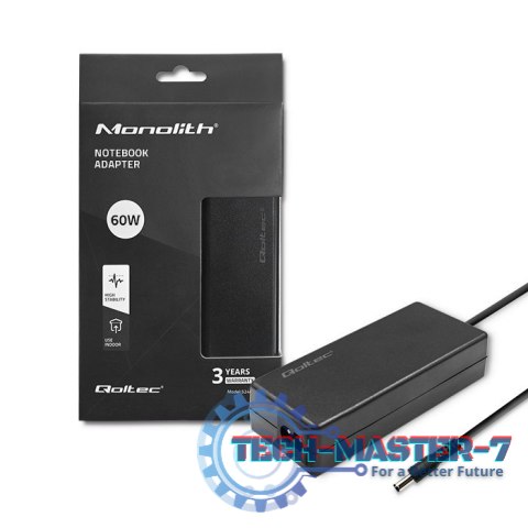 Zasilacz desktopowy 60W | 12V | 5A | 5.5*2.5 | +kabel zasilający