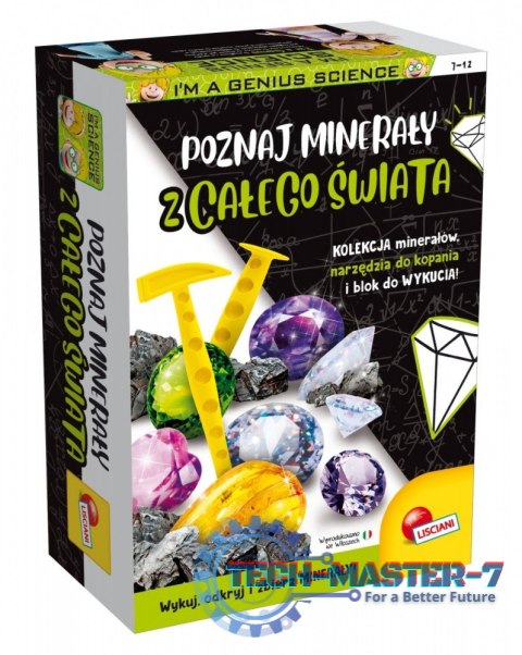 Zestaw naukowy Im a Genius Poznaj minerały z całego świata