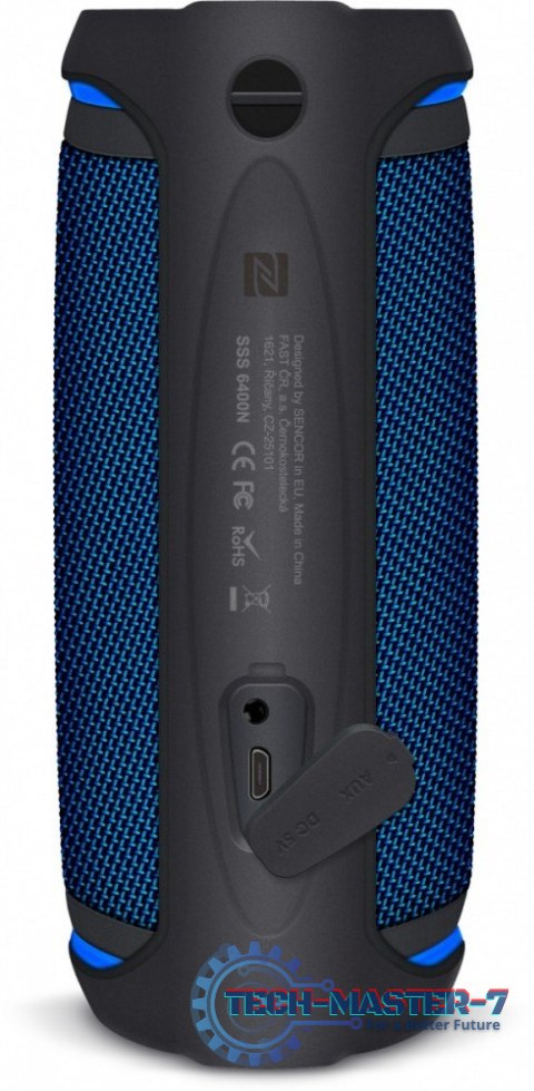 Głośnik Bluetooth SSS 6400 Sirius 30W, TWS, NFC, IPX6 Niebieski Głośnik Bluetooth SSS 6400 Sirius 30W, TWS, NFC, IPX6 Niebieski