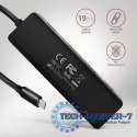 HUE-C1C 4-portowy hub USB 5Gbps Travel, USB-C power IN, kabel Type-C 19cm, USB-C dodatkowe zasilanie