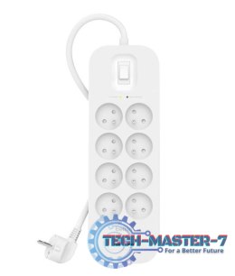 Listwa przeciwprzepięciowa SurgePlus 8xFR 2xUSB-C 900J 2M