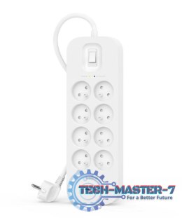 Listwa przeciwprzepięciowa SurgePlus 8xFR 2xUSB-C 900J 2M