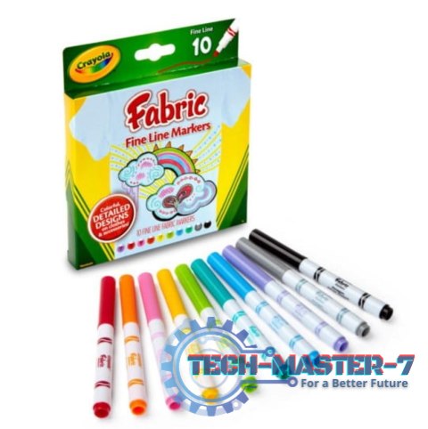 Markery do tkanin Crayola 10 sztuk Markery do tkanin Crayola 10 sztuk