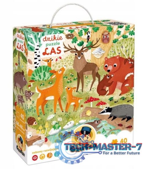 Puzzle Dzikie puzzle - Las 40 elementów