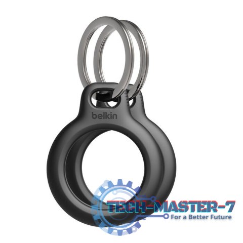 Uchwyt breloczek do kluczy Secure Holder do AirTag - 2 pak, czarny