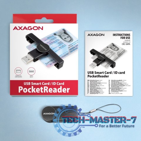CRE-SMPA Czytnik kart identyfikacyjnych PocketReader USB-A CRE-SMPA Czytnik kart identyfikacyjnych PocketReader USB-A