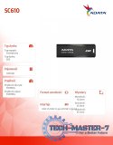 Dysk SSD zewnętrzny SC610 1000 GB USB3.2A Gen2 czarny