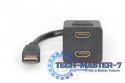 Kabel rozdzielacz/splitter HDMI HighSpeed 1080p 24Hz FHD Typ HDMI A/2xHDMI A M/Ż 0,2m Czarny