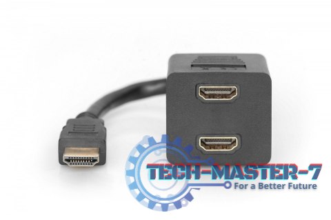 Kabel rozdzielacz/splitter HDMI HighSpeed 1080p 24Hz FHD Typ HDMI A/2xHDMI A M/Ż 0,2m Czarny Kabel rozdzielacz/splitter HDMI HighSpeed 1080p 24Hz FHD Typ HDMI A/2xHDMI A M/Ż 0,2m Czarny