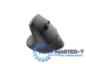 Mysz bezprzewodowa wertykalna Crake 2 2400 DPI Bluetooth 5.2 + 2.4GHz dla leworęcznych Czarna