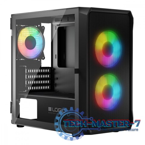 Obudowa Komputerowa Logic Portos ARGB Mini USB 3.0 Czarna Obudowa Komputerowa Logic Portos ARGB Mini USB 3.0 Czarna