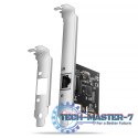 PCEE-GRL Karta sieciowa PCIe 1x Gigabit Ethernet port RJ-45, chipset Realtek 8111L w. SP & LP