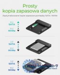 Stacja dokująca/klonująca IB-2915MSCL-C31 M.2 dla M.2 0NVMe i SATA 2,5/3,5 SSD/HDD