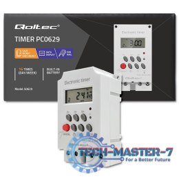 Elektroczniczny programator czasowy na szynę DIN PC0629
