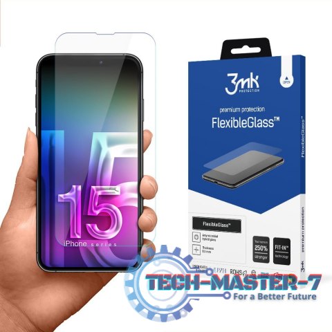 FlexibleGlass iPhone 15 6,1 Szkło hybrydowe FlexibleGlass iPhone 15 6,1 Szkło hybrydowe