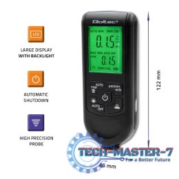 Miernik grubości lakieru z wyświetlaczem LCD | 0~2000um