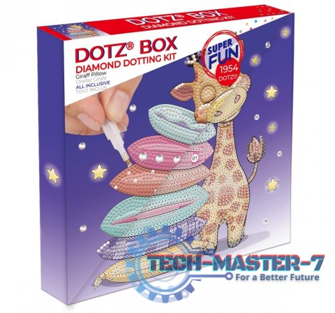 Mozaika diamentowa Diamond Dotz - Poduszka Żyrafa pudełko