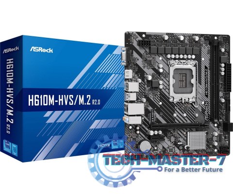 Płyta główna H610M-HVS/M.2 R2.0 s1700 2DDR4 D-Sub/HDMI mATX