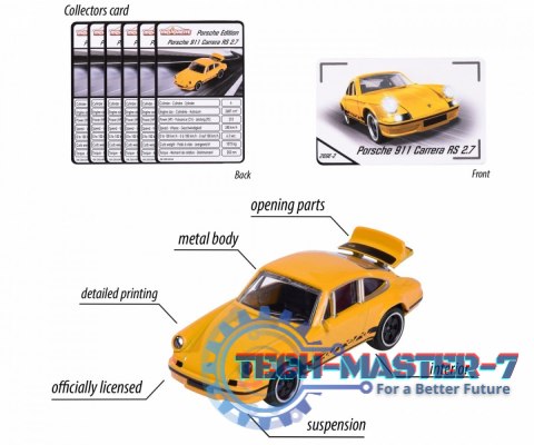 Pojazd Majorette Porsche Premium Cars 6 rodzajów mix Pojazd Majorette Porsche Premium Cars 6 rodzajów mix