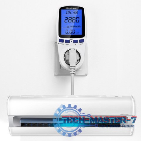 Watomierz licznik zużycia energii PM0626 | 3680W | 16A | LCD Watomierz licznik zużycia energii PM0626 | 3680W | 16A | LCD