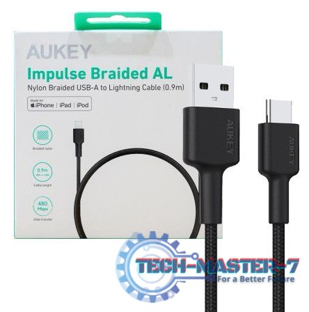 CB-CD30 nylonowy kabel USB C - USB A | 0.9m | 3A | 60W PD | 20V
