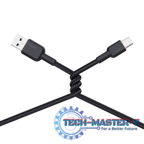 CB-NAC1 Black nylonowy kabel USB C - USB A | 1m | 3A | 60W PD | 20V CB-NAC1 Black nylonowy kabel USB C - USB A | 1m | 3A | 60W PD | 20V