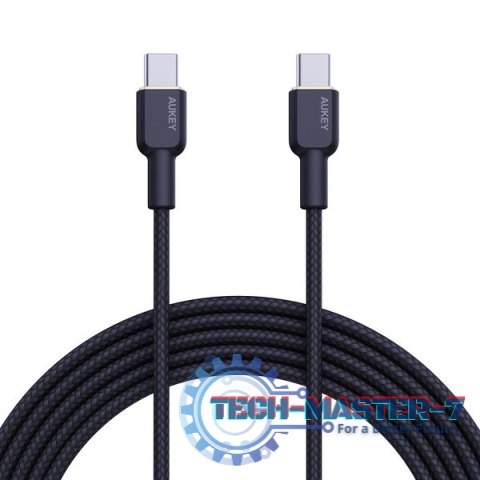 CB-NCC1 nylonowy kabel USB C - USB C | 1m | 3A | 60W PD | 20V CB-NCC1 nylonowy kabel USB C - USB C | 1m | 3A | 60W PD | 20V