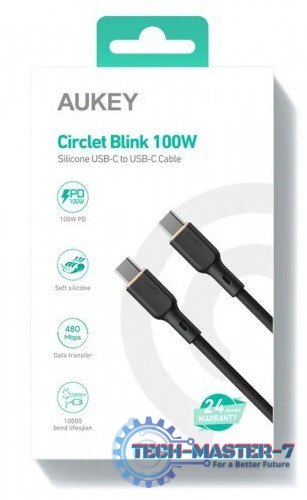 CB-SCC102 silokonowy kabel USB C - USB C | 1.8m | 5A | 100WPD | 20V CB-SCC102 silokonowy kabel USB C - USB C | 1.8m | 5A | 100WPD | 20V