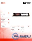 Dysk SSD UD80 250GB PCIe M.2 2280 Gen 3x4 3100/1100 MB/s