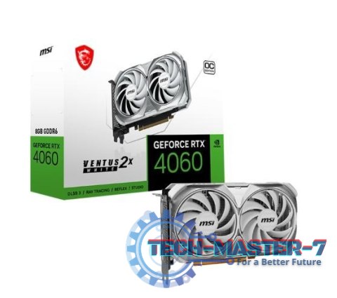 Karta graficzna GeForce RTX 4060 VENTUS 2X WHITE OC 8GB GDDR6 128bit Karta graficzna GeForce RTX 4060 VENTUS 2X WHITE OC 8GB GDDR6 128bit