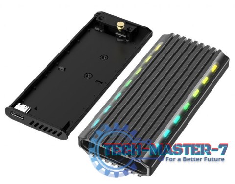 Obudowa dysku M.2 NVME Aluminiowa LED USB 3.1 Obudowa dysku M.2 NVME Aluminiowa LED USB 3.1