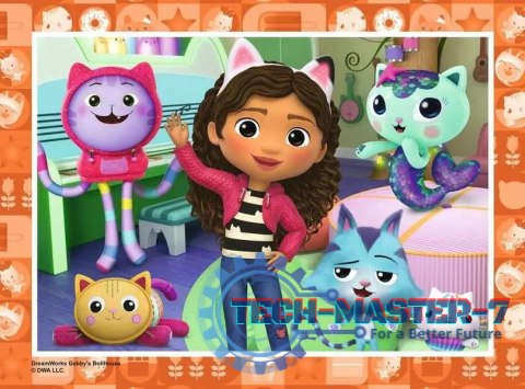 Puzzle 4w1 Koci Domek Gabi 12/16/20/24 elementy Puzzle 4w1 Koci Domek Gabi 12/16/20/24 elementy